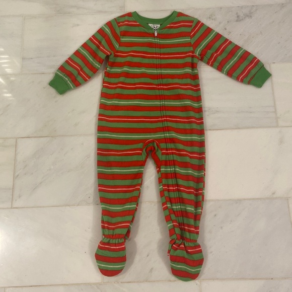 🧡 baby’s striped onesie pajama - Picture 1 of 10